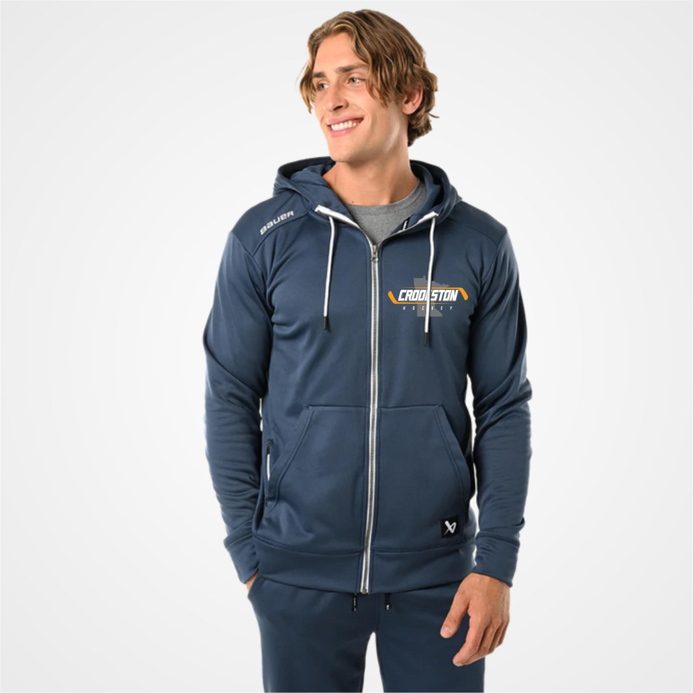 Crookston Youth Hockey - Bauer Team Full Zip - Youht/Adult