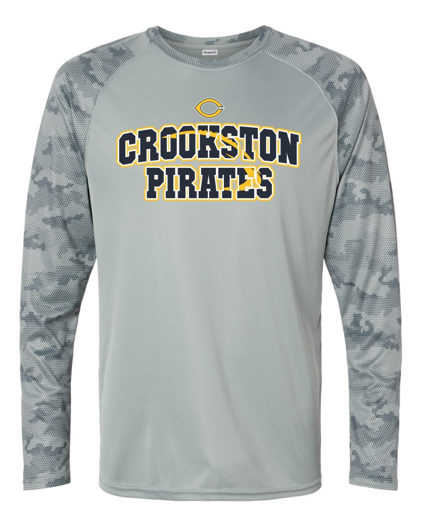 Pirate Football -- Cayman Camo Long Sleeve -- Adult