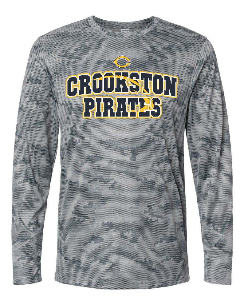 Pirate Football -- Pompano Camo Long Sleeve -- Adult