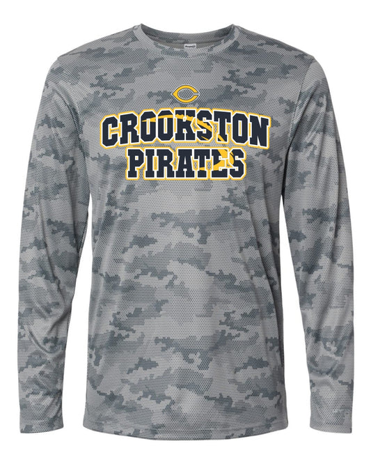 Pirate Football -- Pompano Camo Long Sleeve -- Adult