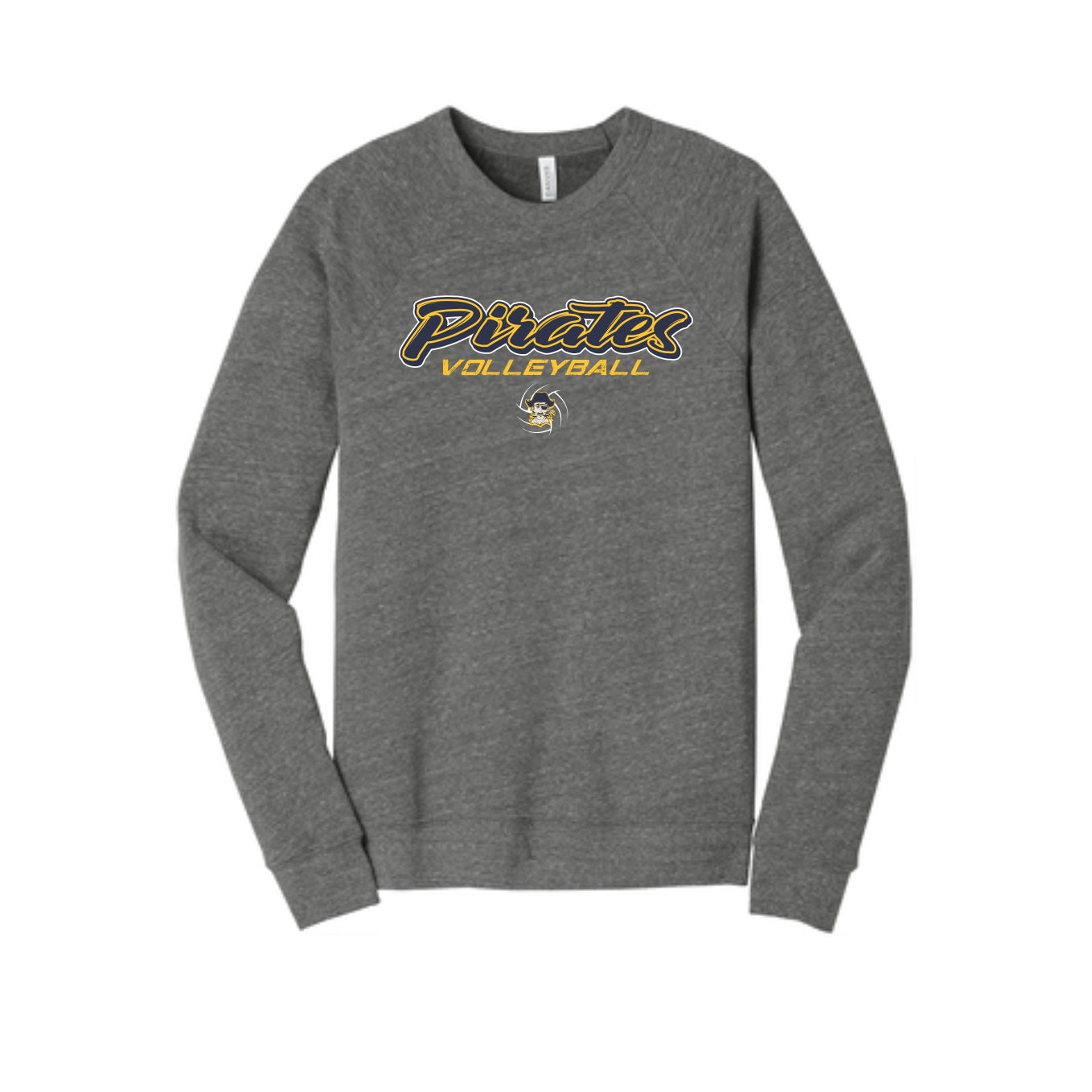 Pirate Volleyball - Fleece Bella Crew - Adult/Youth