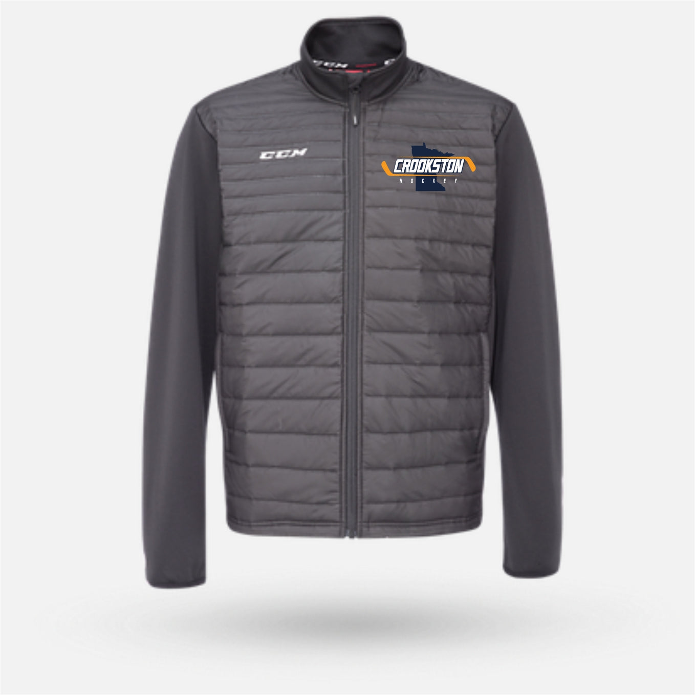 Crookston Youth Hockey - CCM Quilted Jacket - Youth/Adult