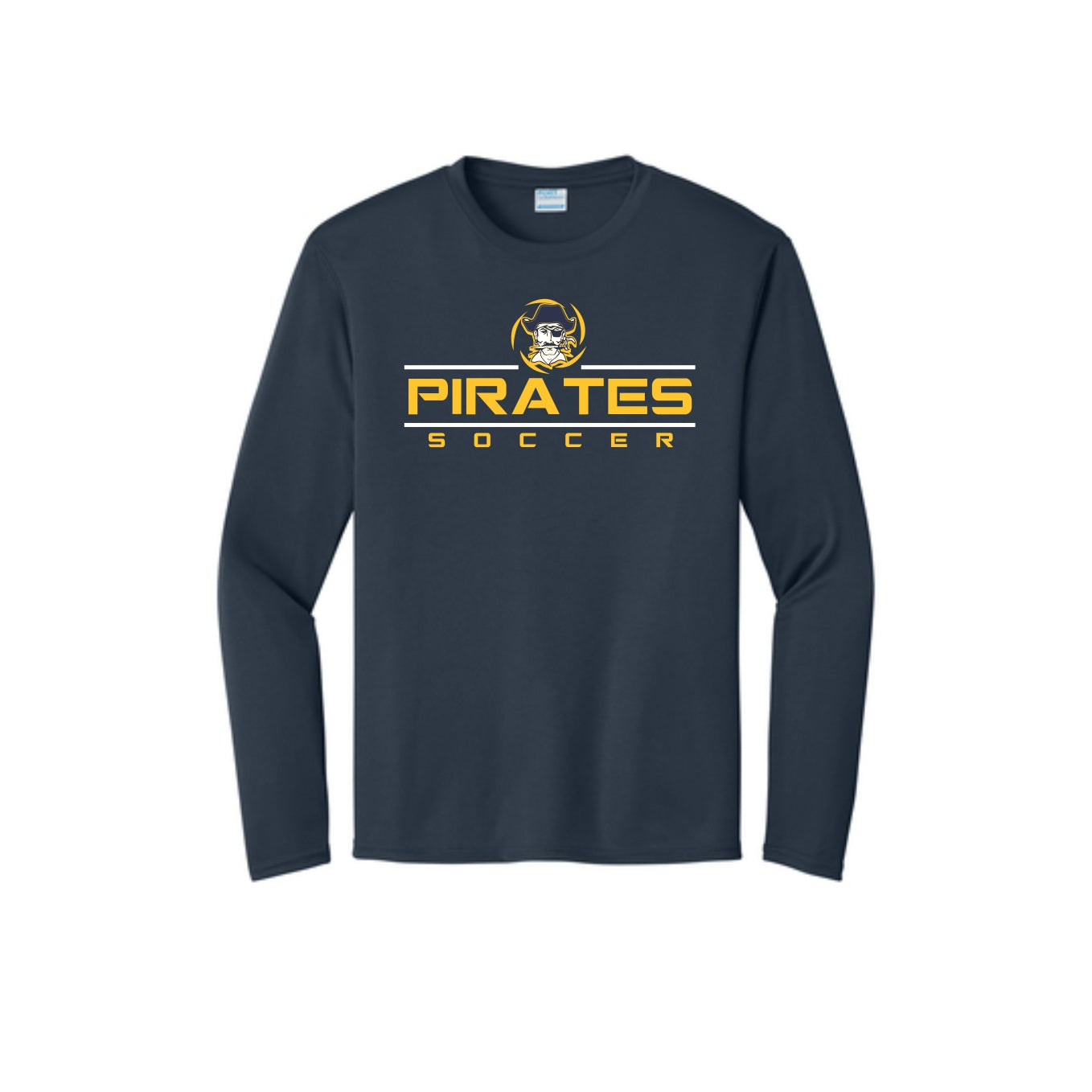 Pirate Girls Soccer -- Tri Blend LS Hoodie -- Adult