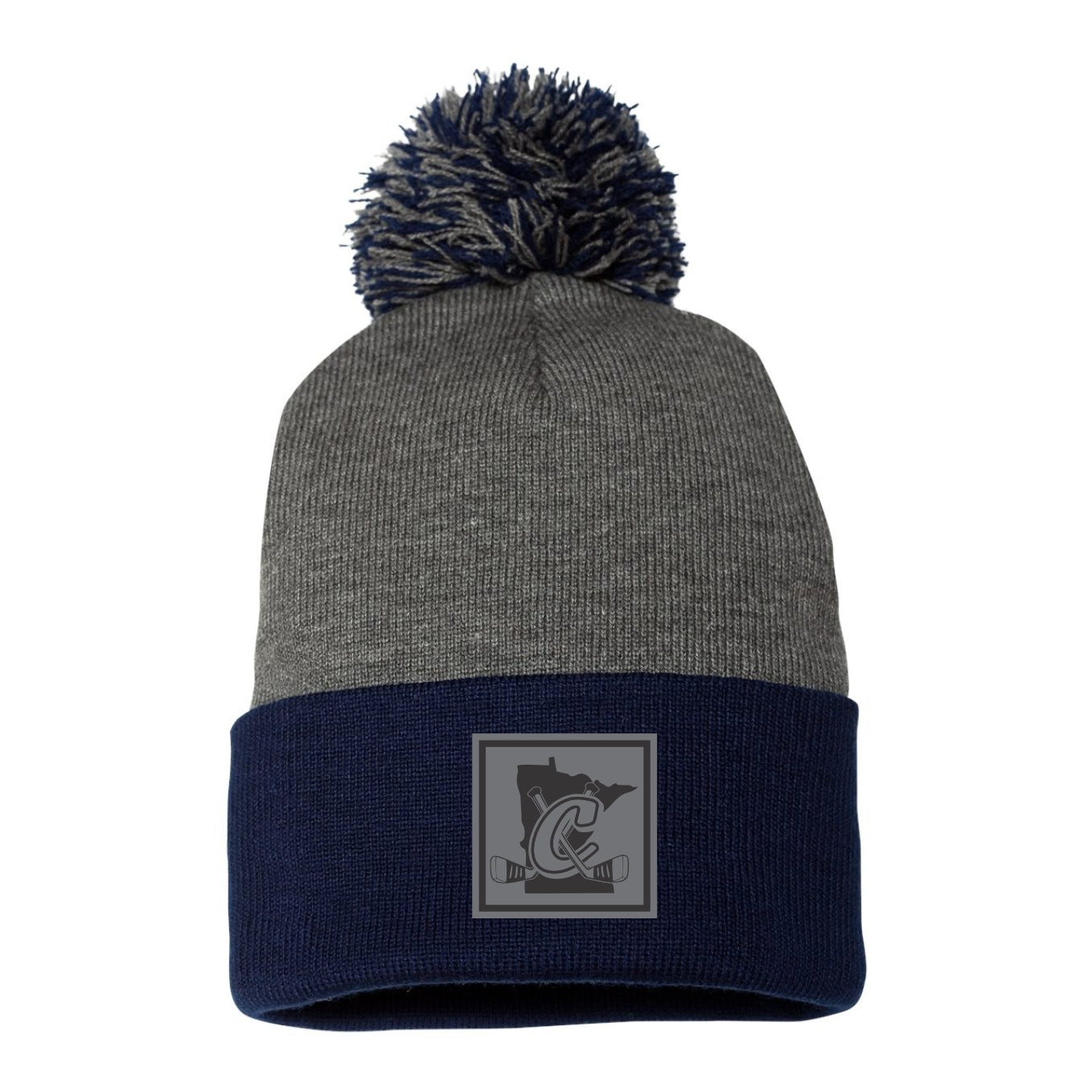 Crookston Youth Hockey - Pom Pom Beanie