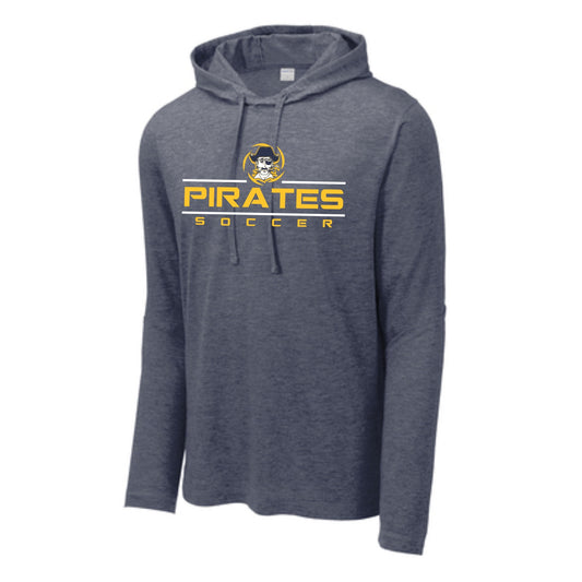 Pirate Girls Soccer -- Tri Blend LS Hoodie -- Adult