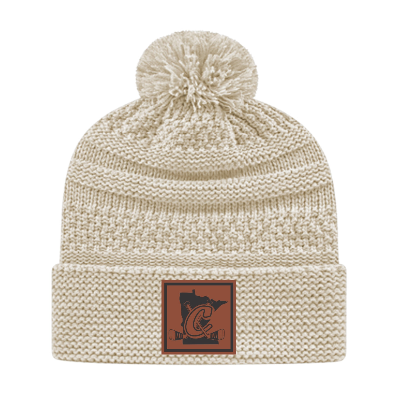 Crookston Youth Hockey - Cable Knit Beanie