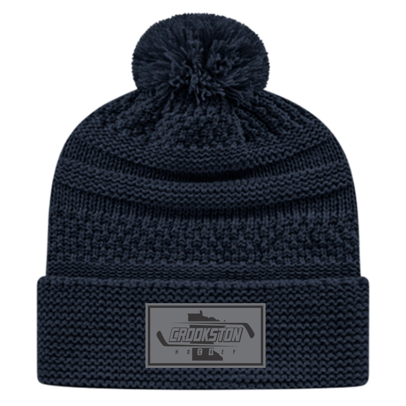 Crookston Youth Hockey - Cable Knit Beanie