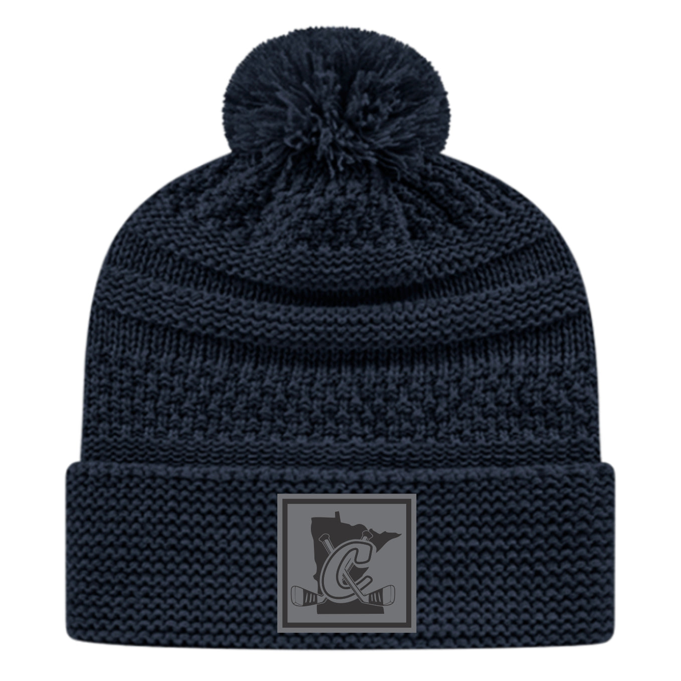 Crookston Youth Hockey - Cable Knit Beanie