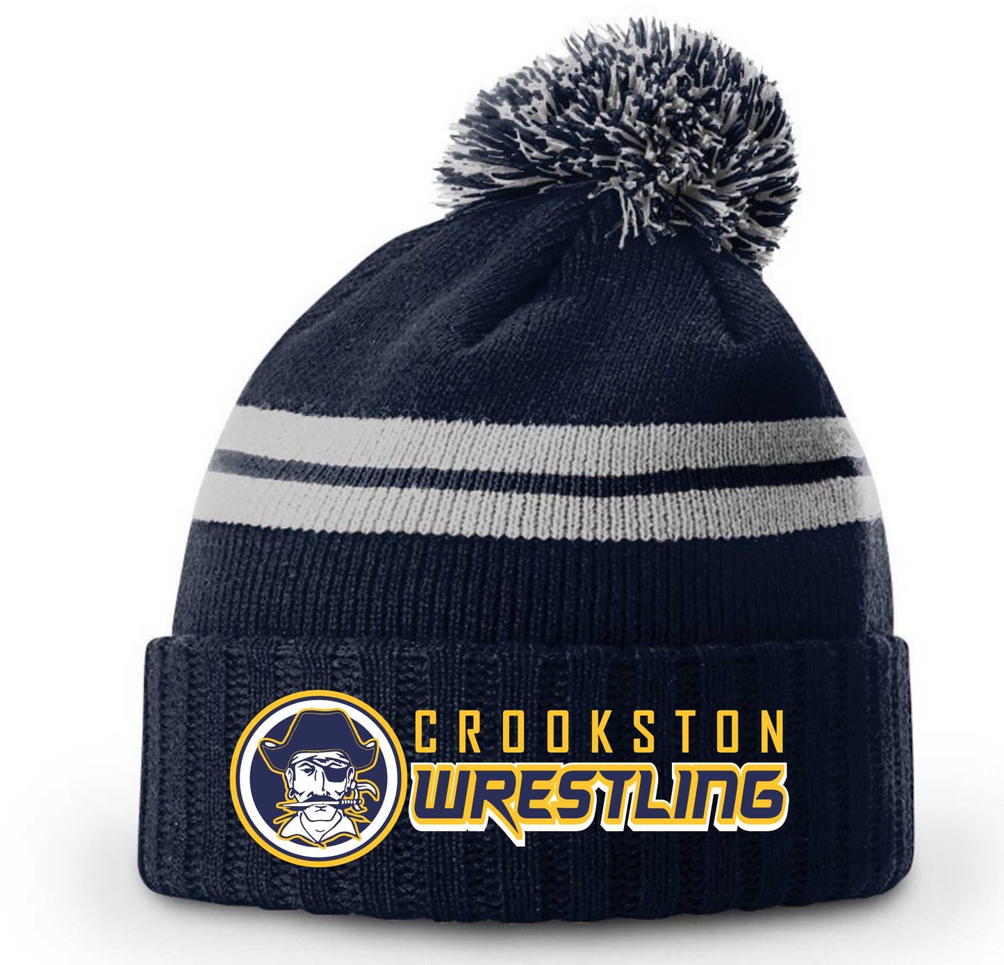 Pirate Wrestling -- Short Pom Beanie