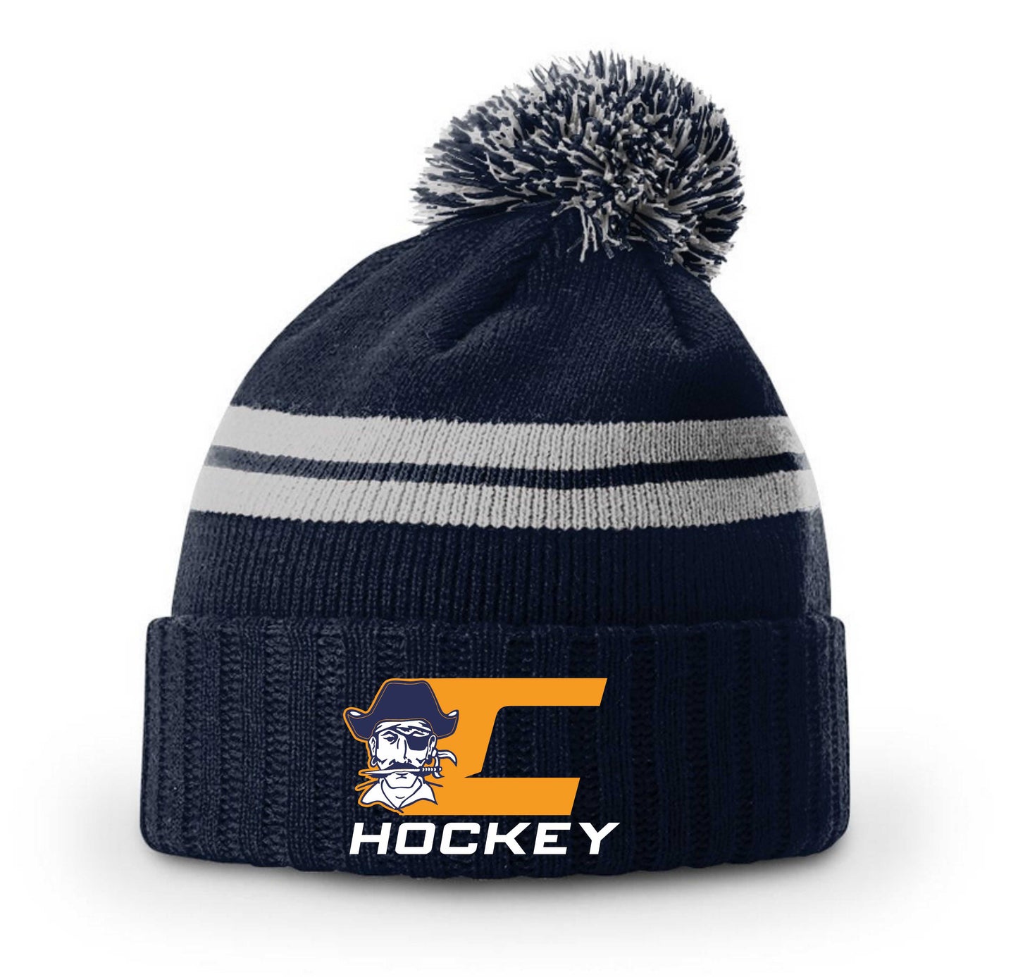 Pirate Hockey - Short Pom Beanie