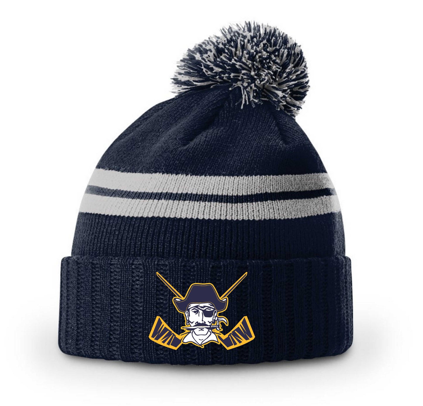 Pirate Hockey - Short Pom Beanie