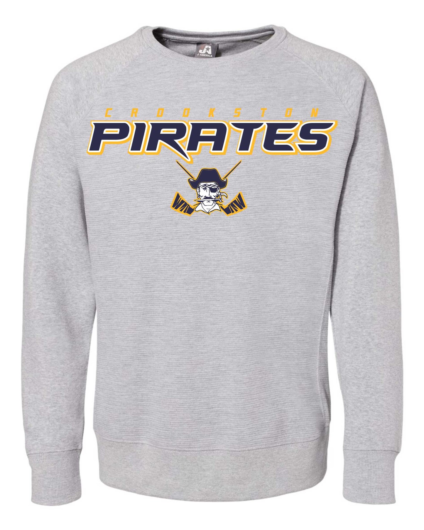 Pirate Hockey - Ripple Fleece Raglan Crewneck