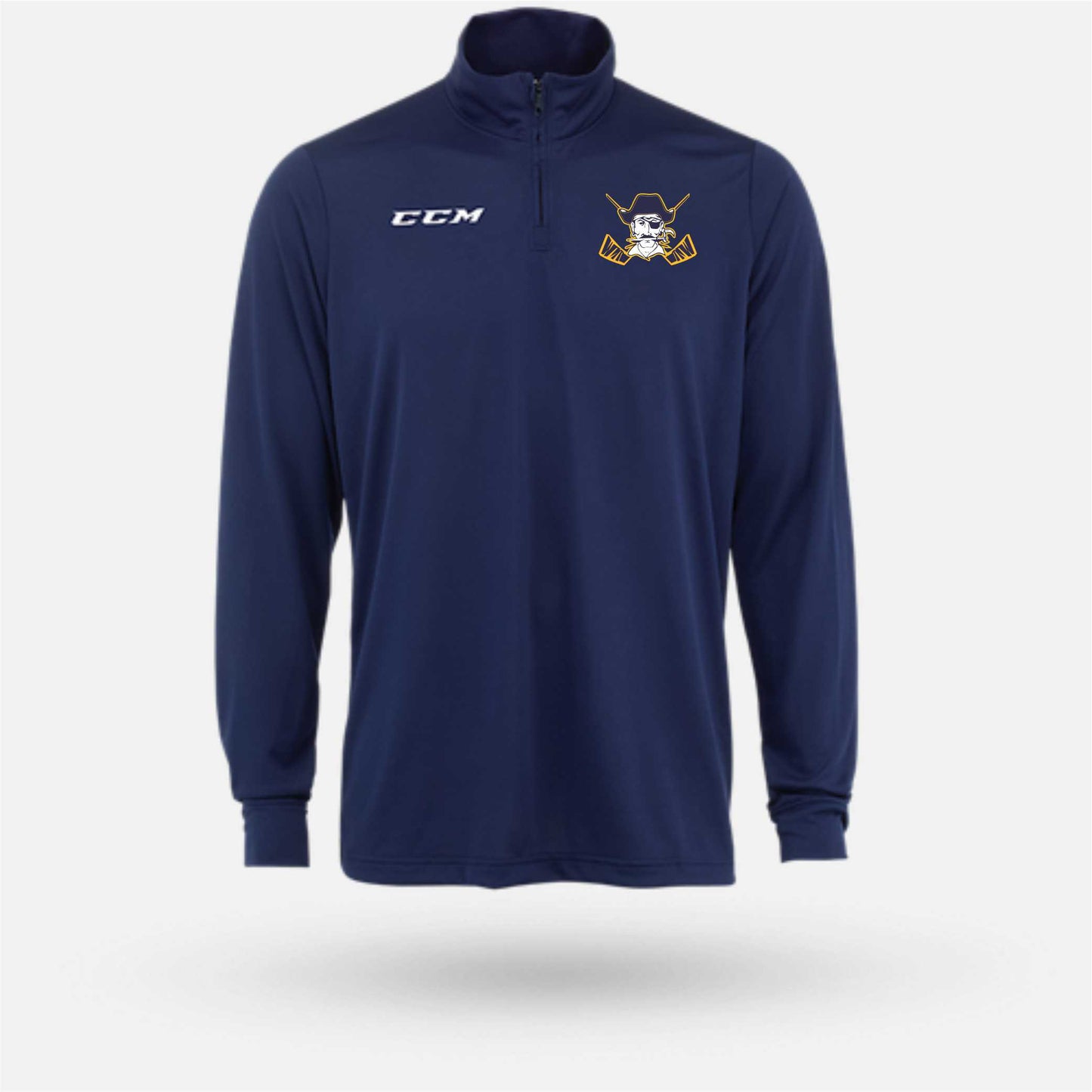Pirate Hockey - CCM 1/4 Zip T-Shirt Adult