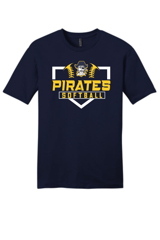 Pirate Softball -- Short Sleeve Shirt