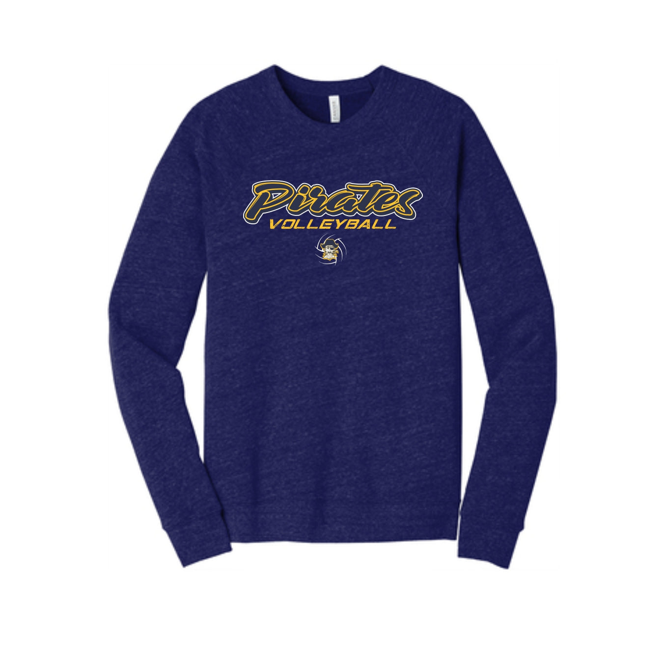 Pirate Volleyball - Fleece Bella Crew - Adult/Youth