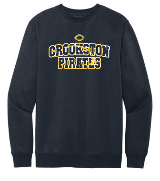 Pirate Football -- Fleece Crew -- Adult