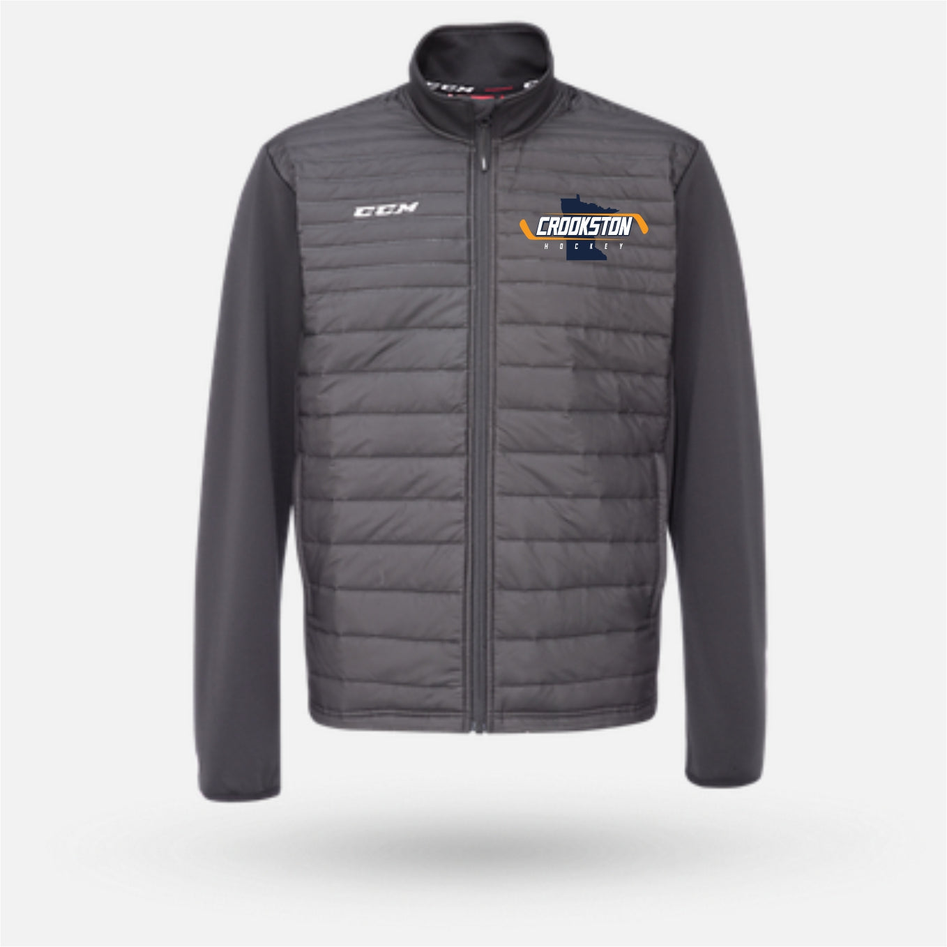 Crookston Youth Hockey - CCM Quilted Jacket -  Youth/Adult