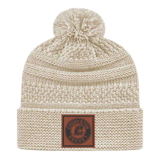 Crookston Youth Hockey - Cable Knit Beanie