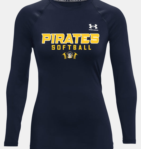 Pirate Softball -- UA HeatGear Compression Long Sleeve